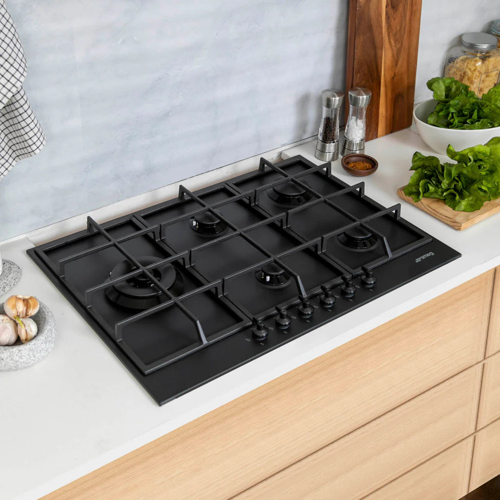 Encimera a Gas PX375LMB 5 Quemadores 70 cm Smeg