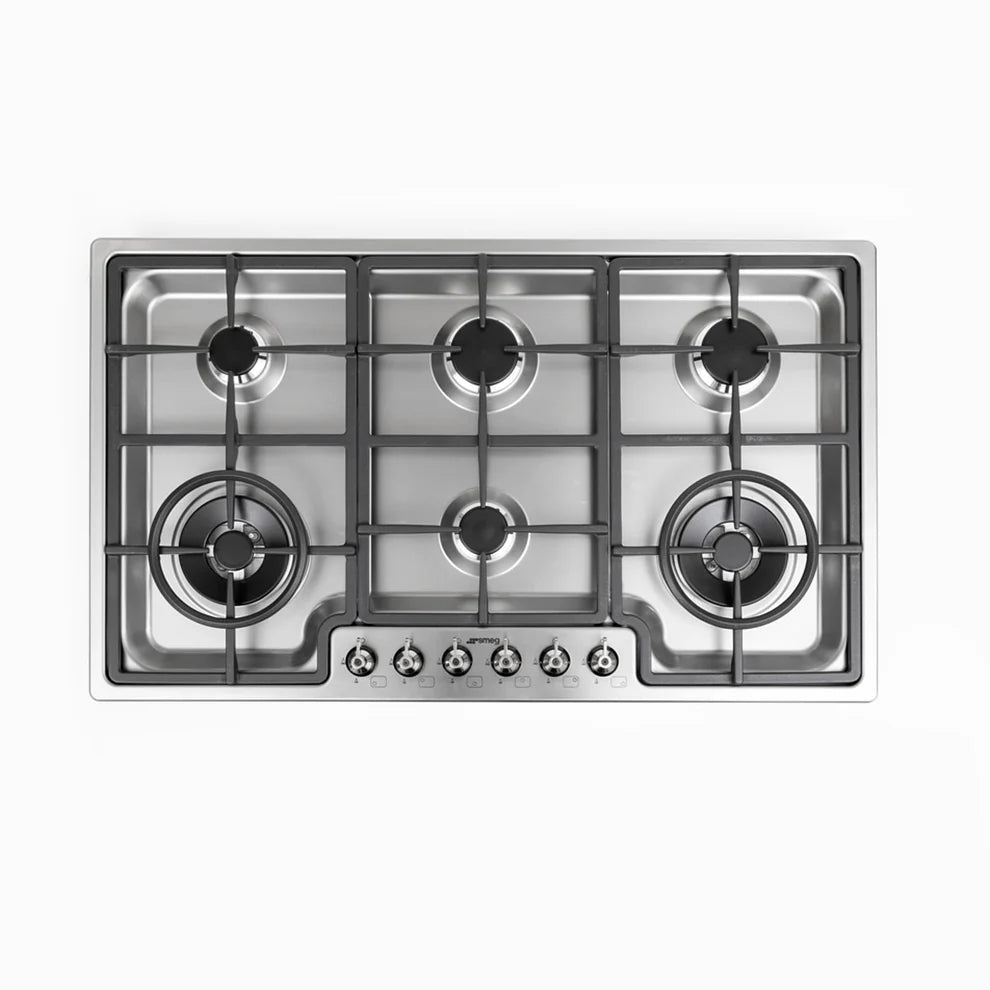 Encimera a Gas Clasica PGF96 6 Quemadores 90 cm Smeg