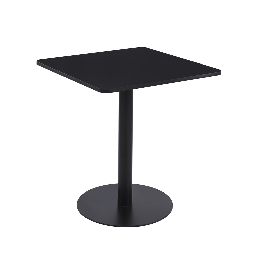 Mesa restaurant bar Oslo 70x70 Tubo Metal cubierta MDF tipo madera