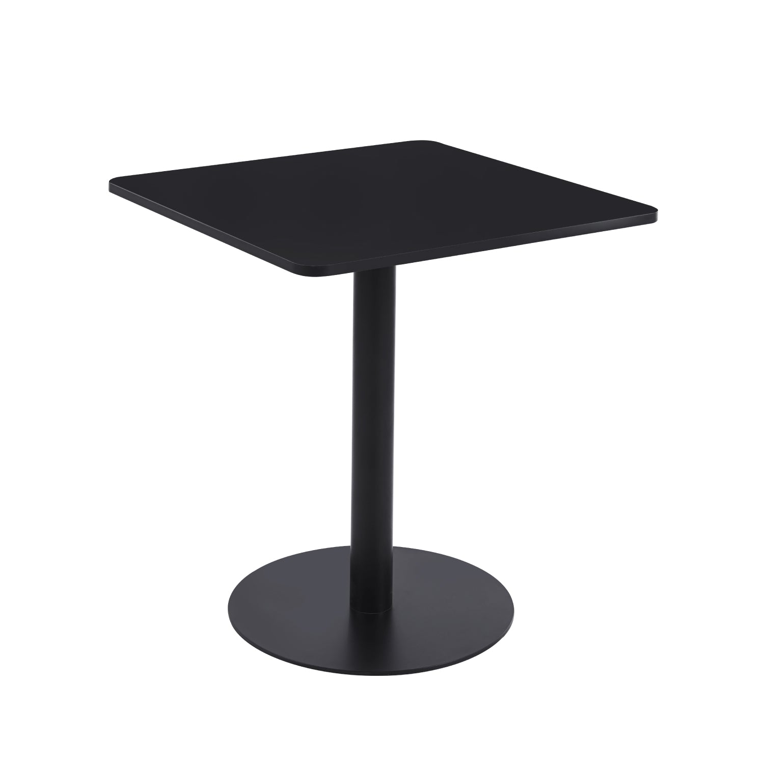 Mesa restaurant bar Oslo 70x70 Tubo Metal cubierta MDF tipo madera