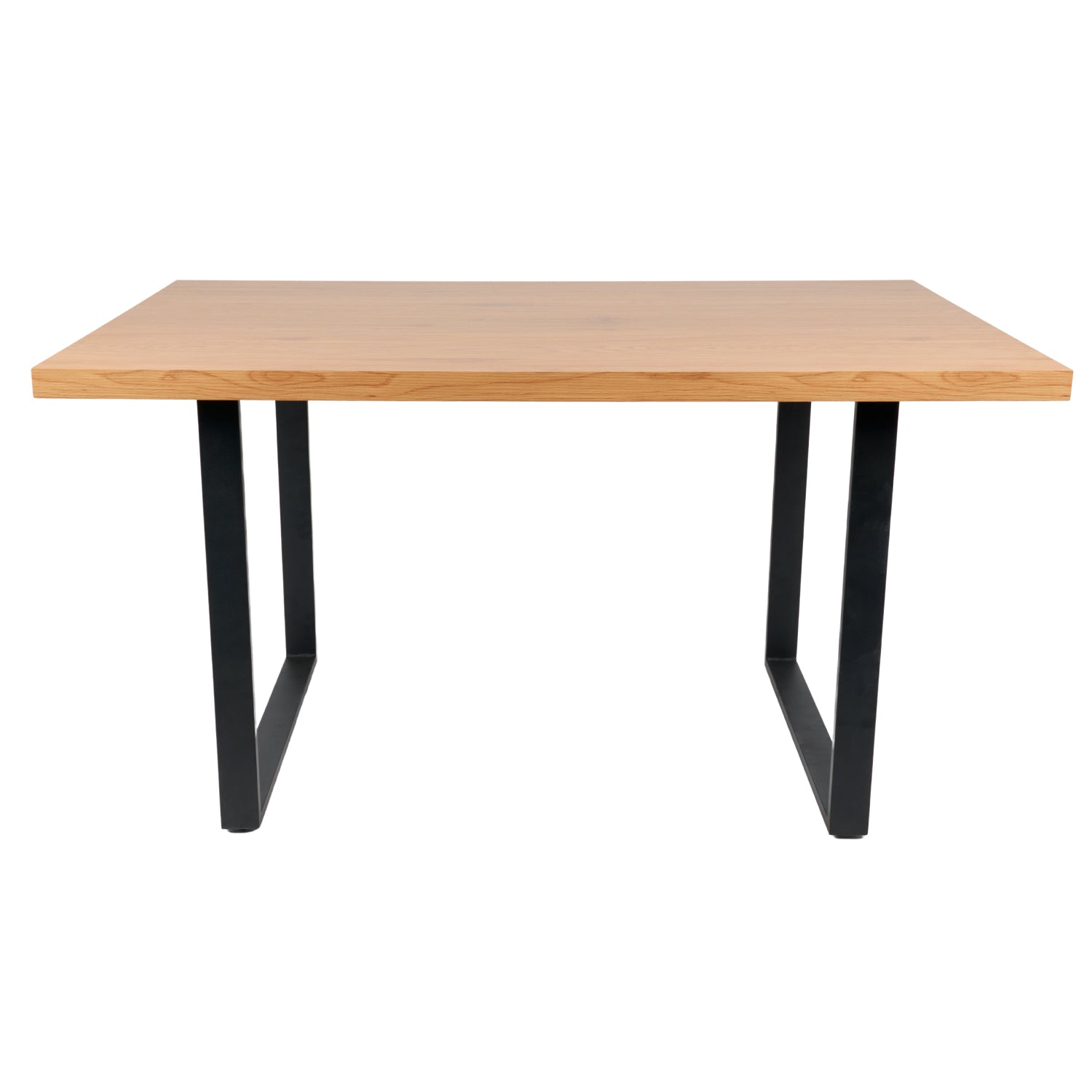 Mesa de Comedor Metal Norte Estilo Industrial 140x90 Madera Clara