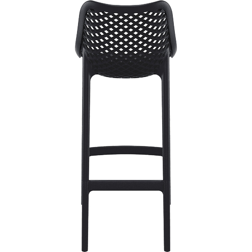 Taburete Piso de Bar Terraza Exterior Oslo - Negro