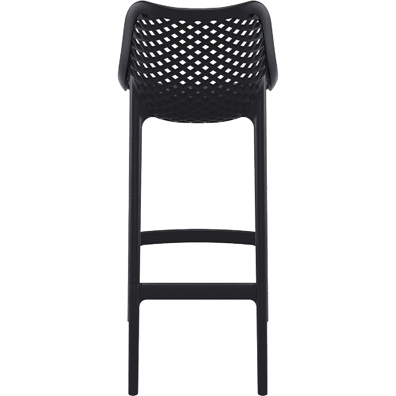 Taburete Piso de Bar Terraza Exterior Oslo - Negro