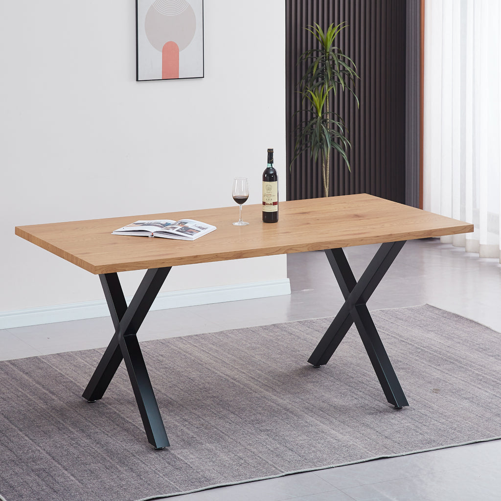 Mesa industrial Color Madera y Metal Rustica 140x90