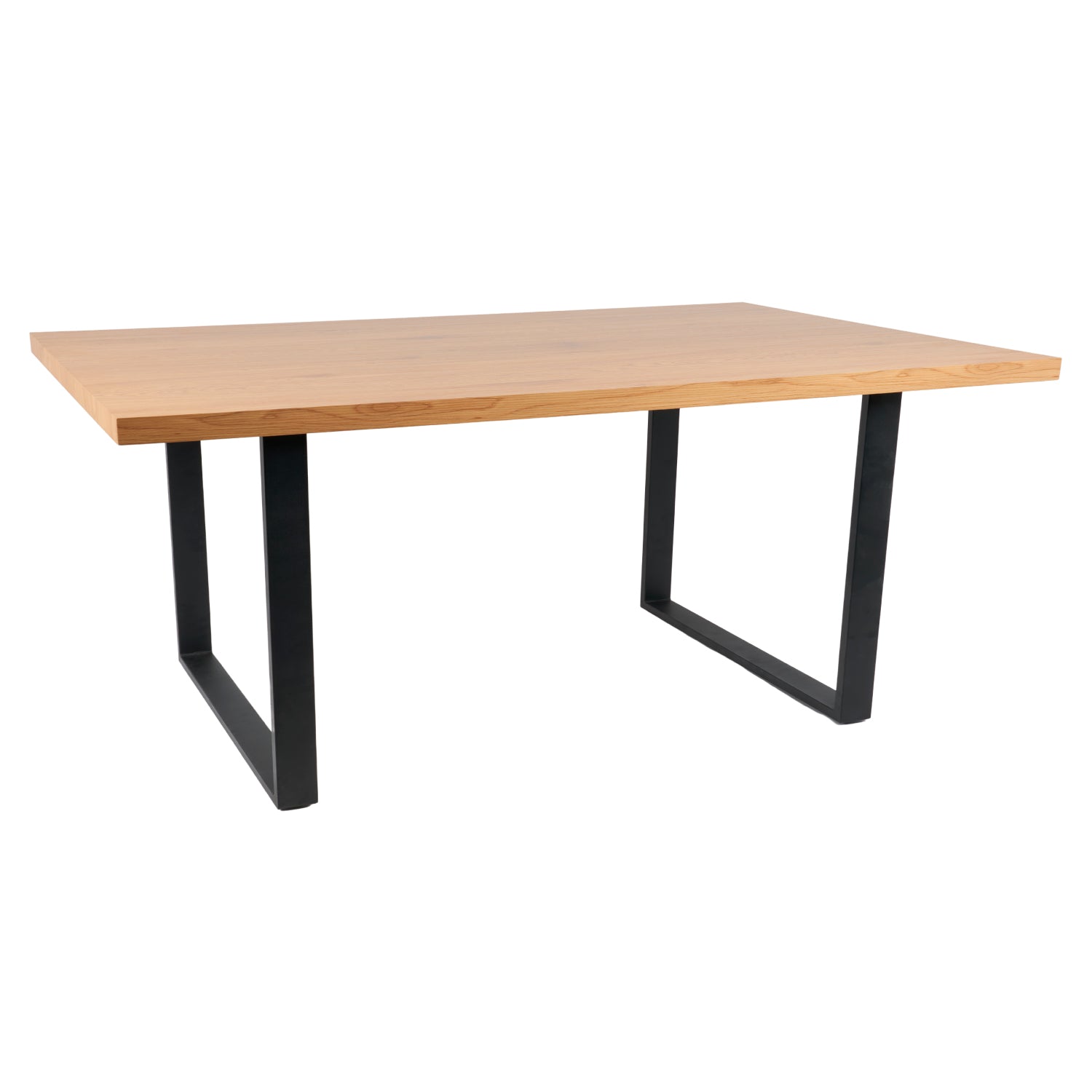 Mesa de Comedor Metal Norte Estilo Industrial 140x90 Madera Clara