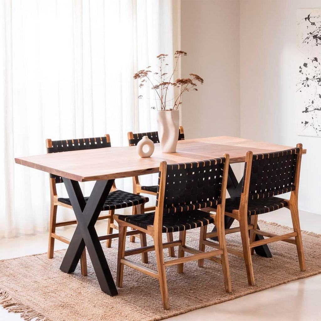 Mesa industrial Color Madera y Metal Rustica 140x90