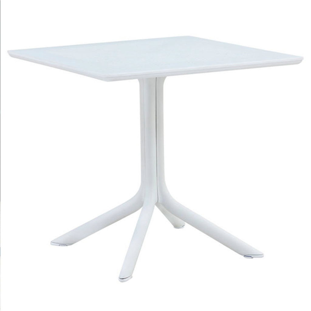 Mesa restaurant Bar 80x80 Polipropileno Terraza Exterior - Blanca