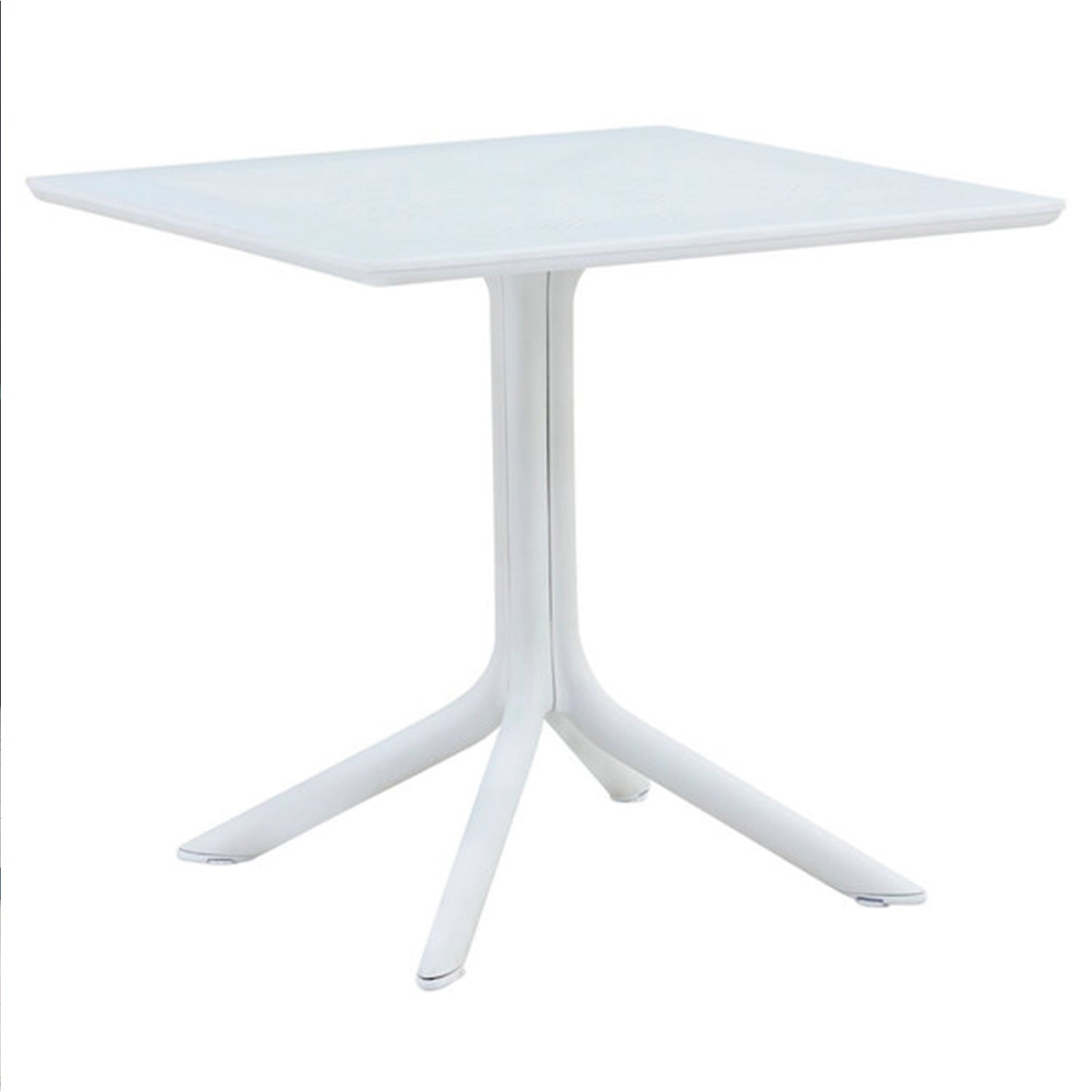 Mesa restaurant Bar 80x80 Polipropileno Terraza Exterior - Blanca