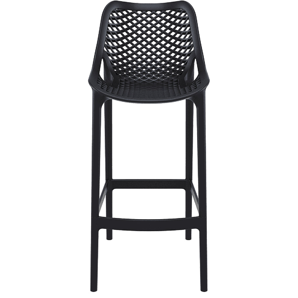Taburete Piso de Bar Terraza Exterior Oslo - Negro