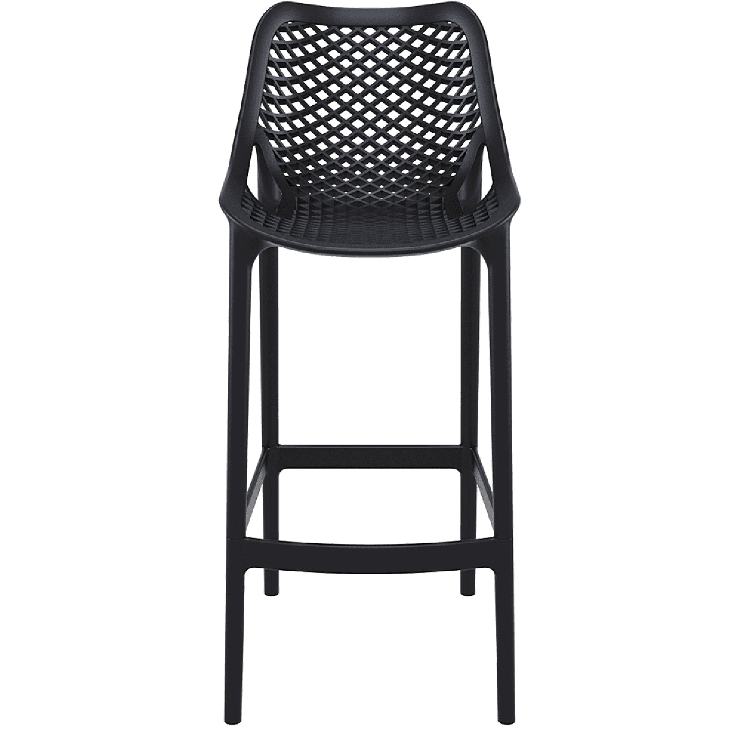Taburete Piso de Bar Terraza Exterior Oslo - Negro