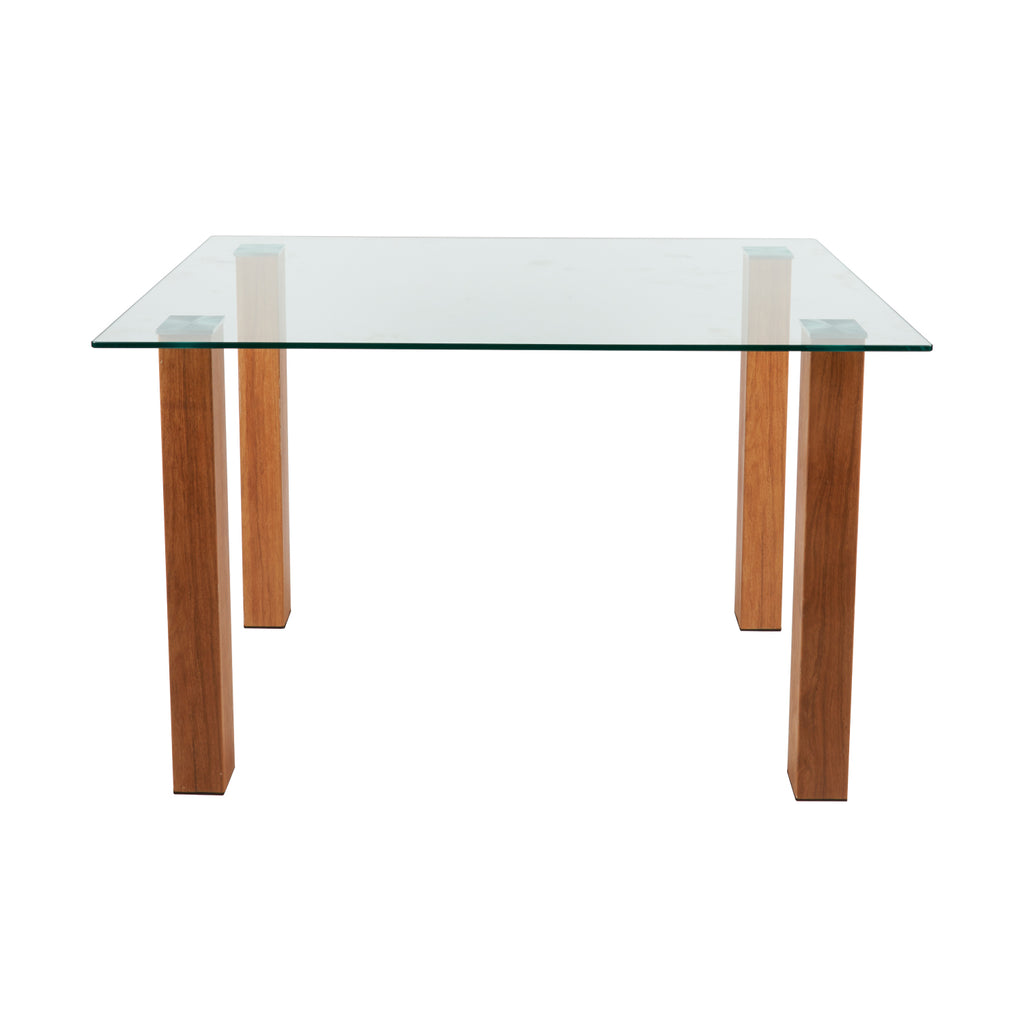 Mesa de comedor vidrio Rectan 120x80