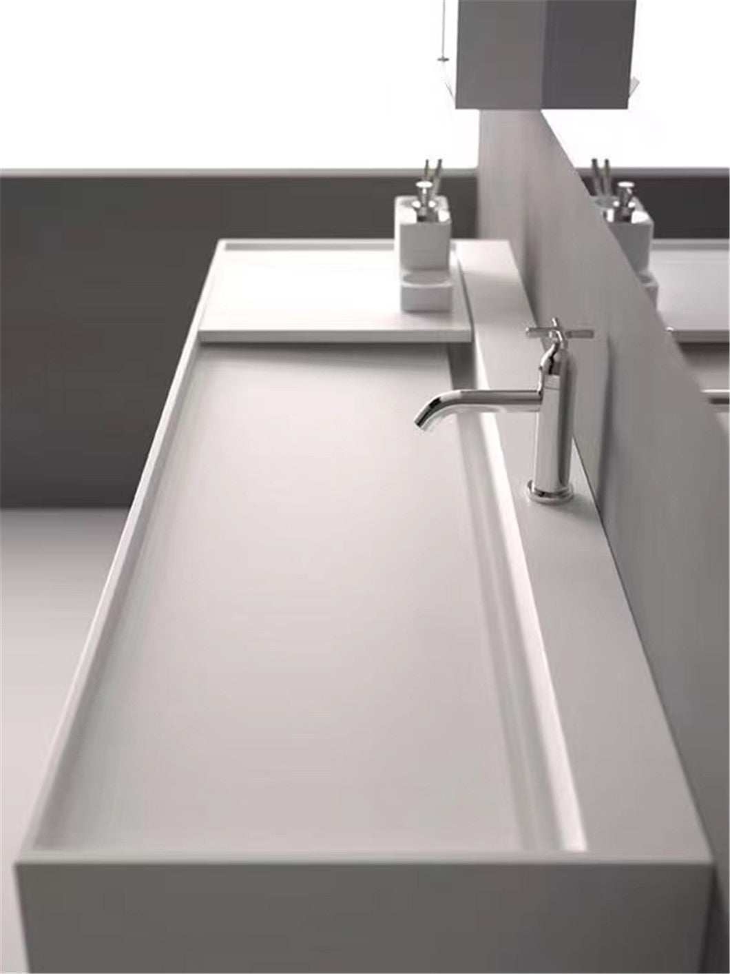 Superficie Solida EleganStone Blanco 3.68x0,76 x 12 mm (1 Plancha completa)