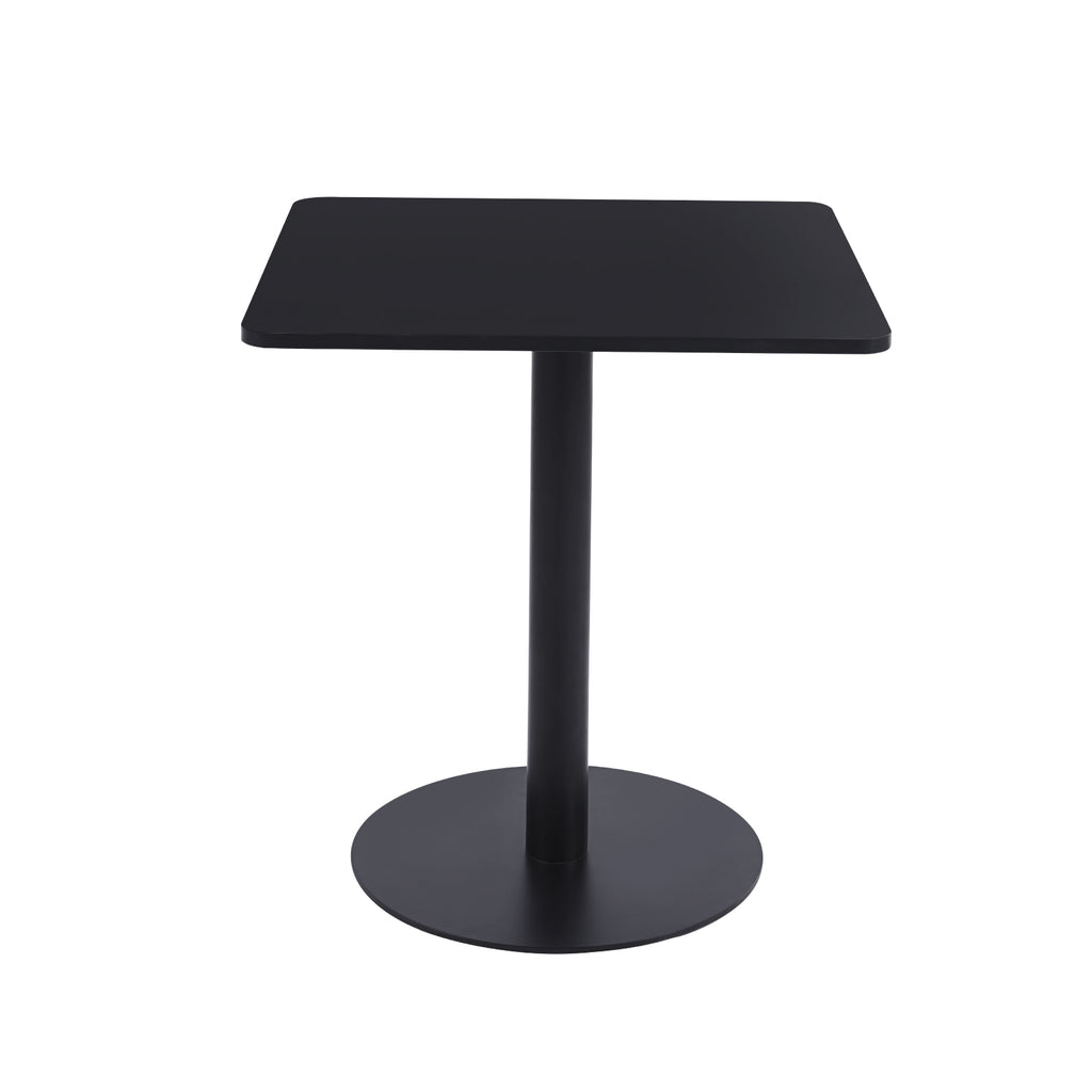 Mesa restaurant bar Oslo 70x70 Tubo Metal cubierta MDF tipo madera