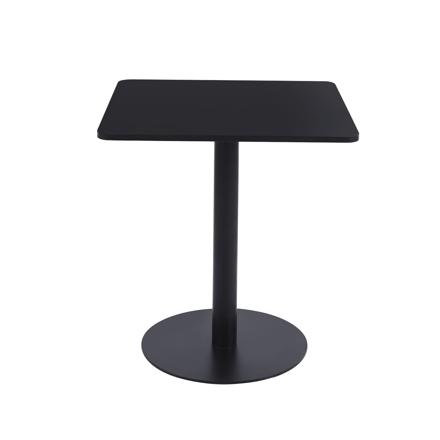 Mesa restaurant bar Oslo 70x70 Tubo Metal cubierta MDF tipo madera