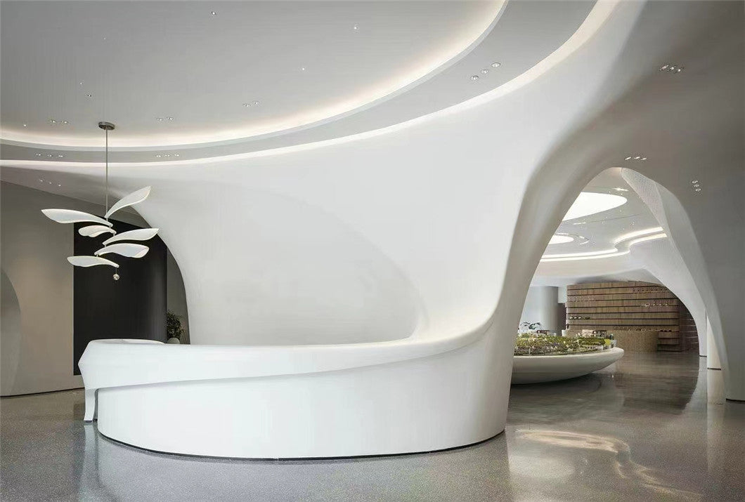 Recepciones Fabricación e Instalación de cubiertas STARON KRION CORIAN Blanco metro lineal