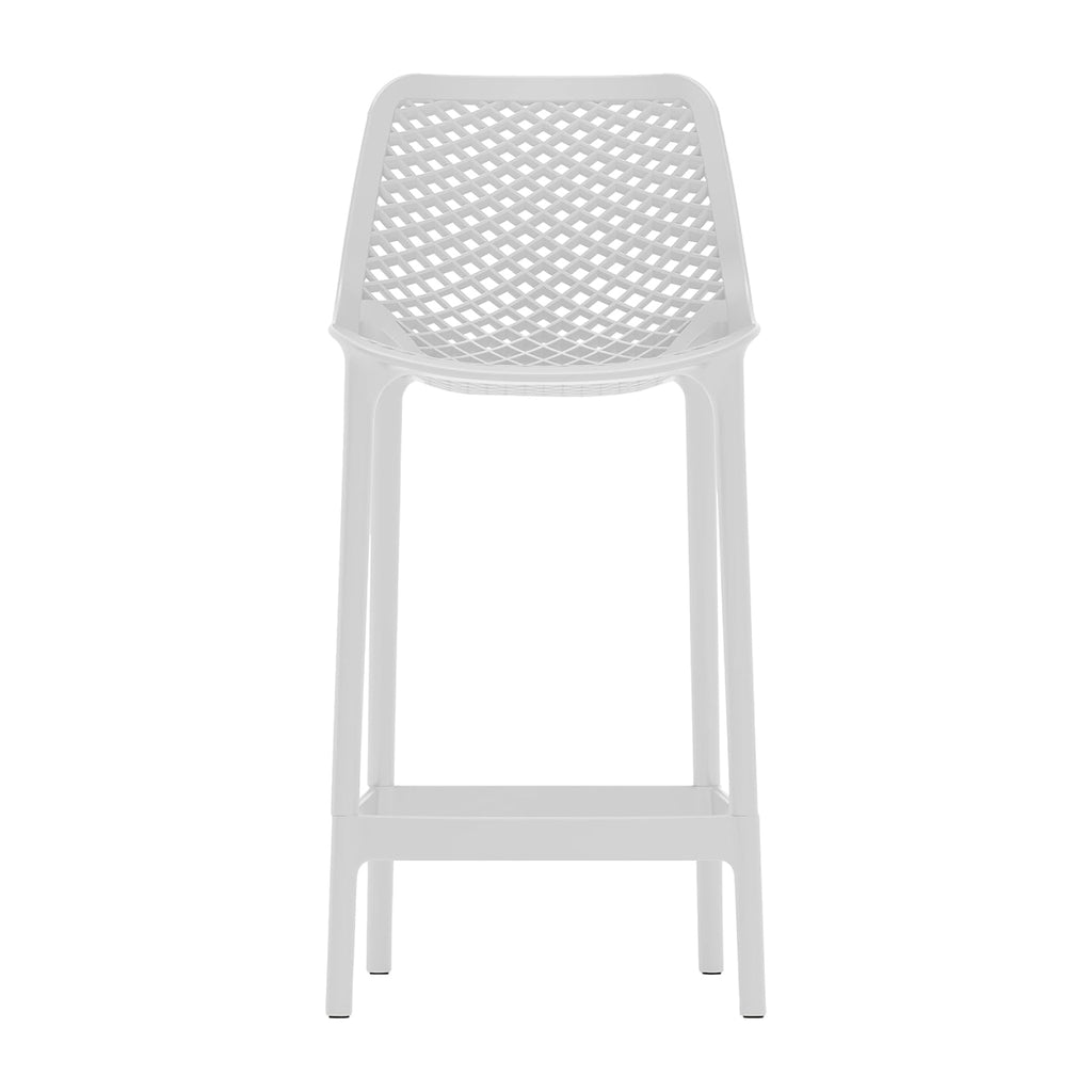 Taburete Piso de Bar Terraza Exterior Oslo - Blanco