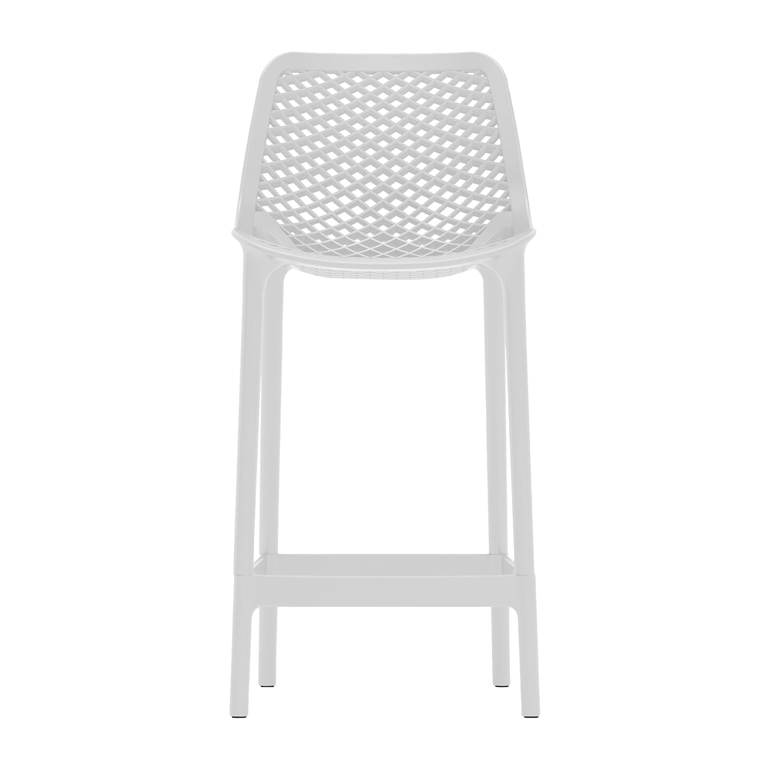 Taburete Piso de Bar Terraza Exterior Oslo - Blanco