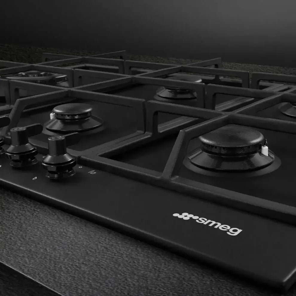Encimera a Gas PX375LMB 5 Quemadores 70 cm Smeg