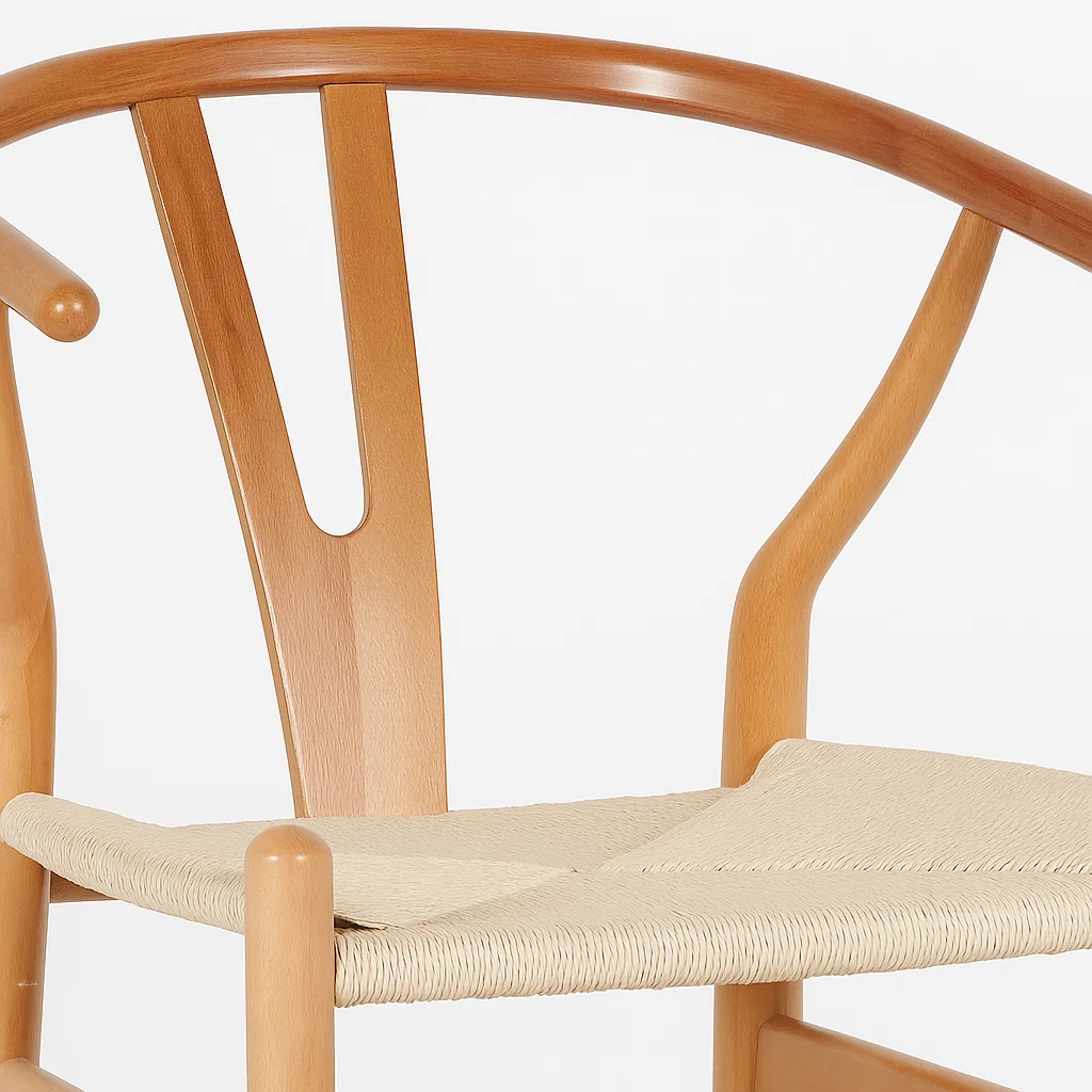 Taburete Cordoba Madera y Hilo de Cuerda - Natural