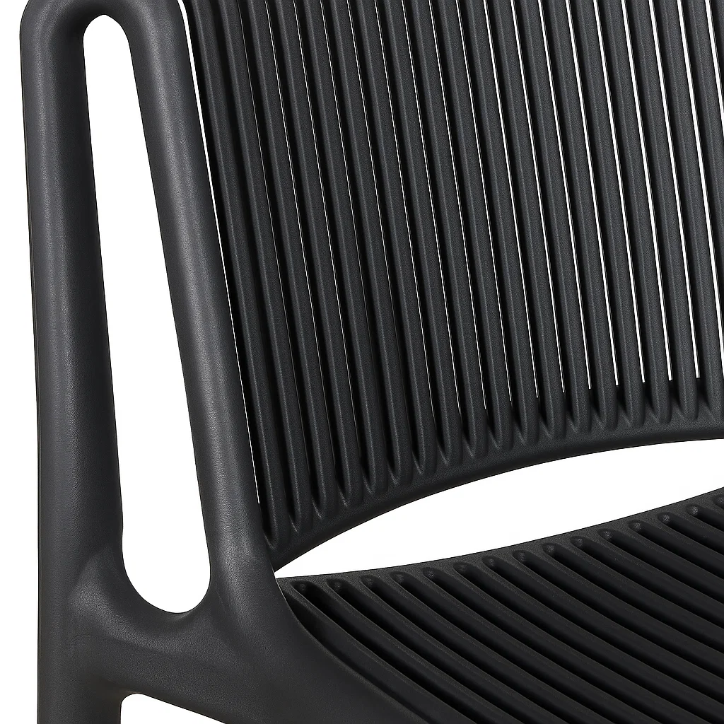 Taburete Alto Florida Polipropileno - Negro