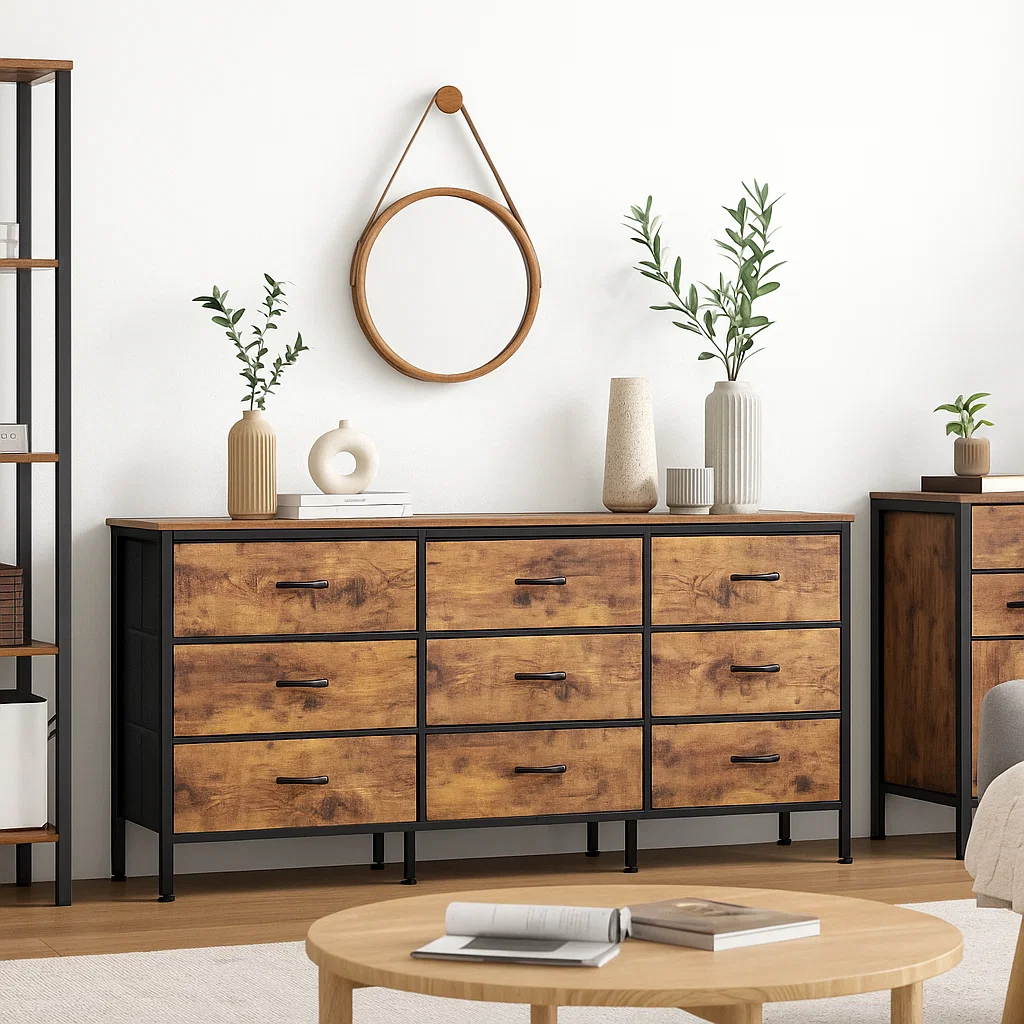 Comoda Metal estilo industrial