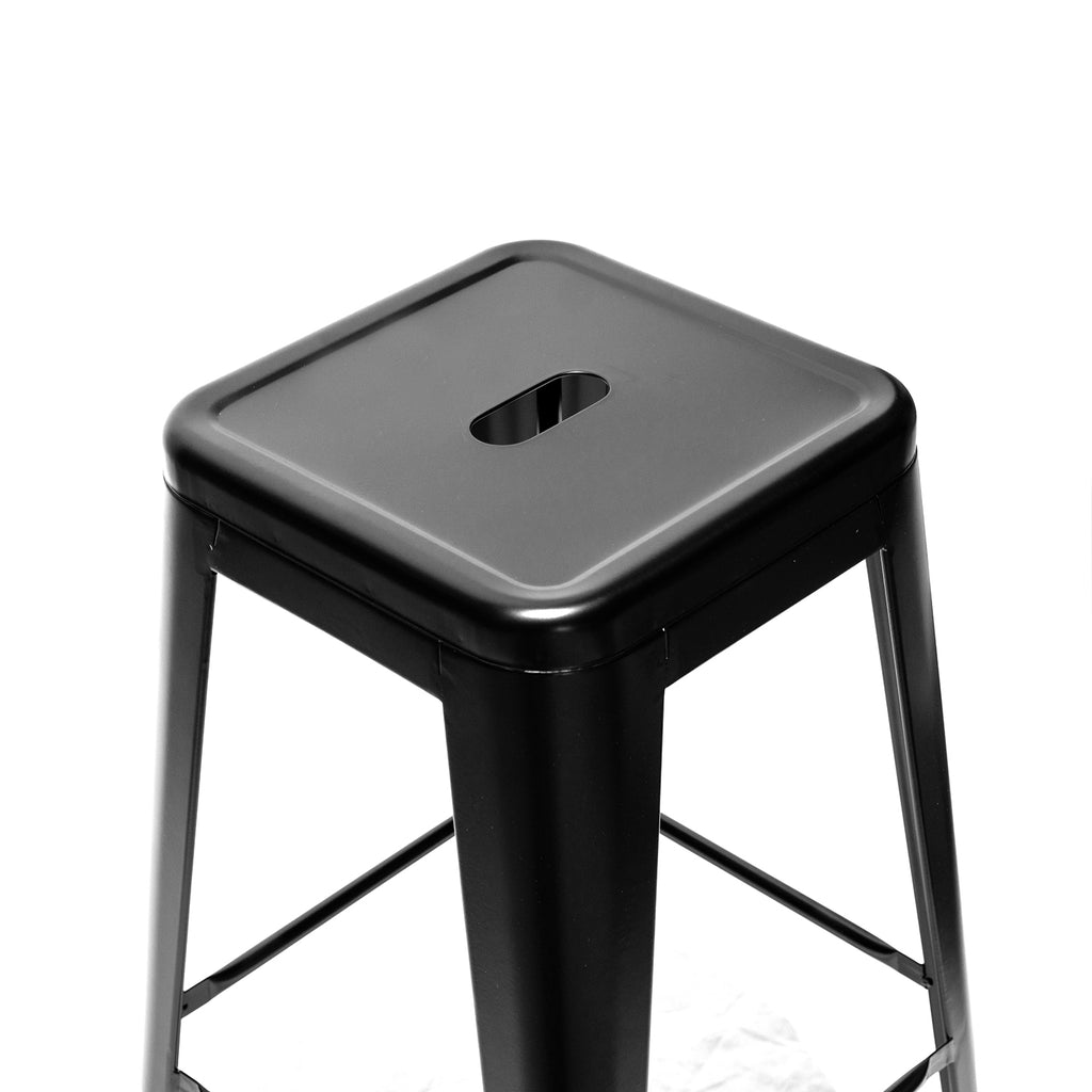 Piso Metal lto 77 cms sin respaldo - Negro