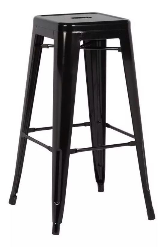 Piso Metal lto 77 cms sin respaldo - Negro