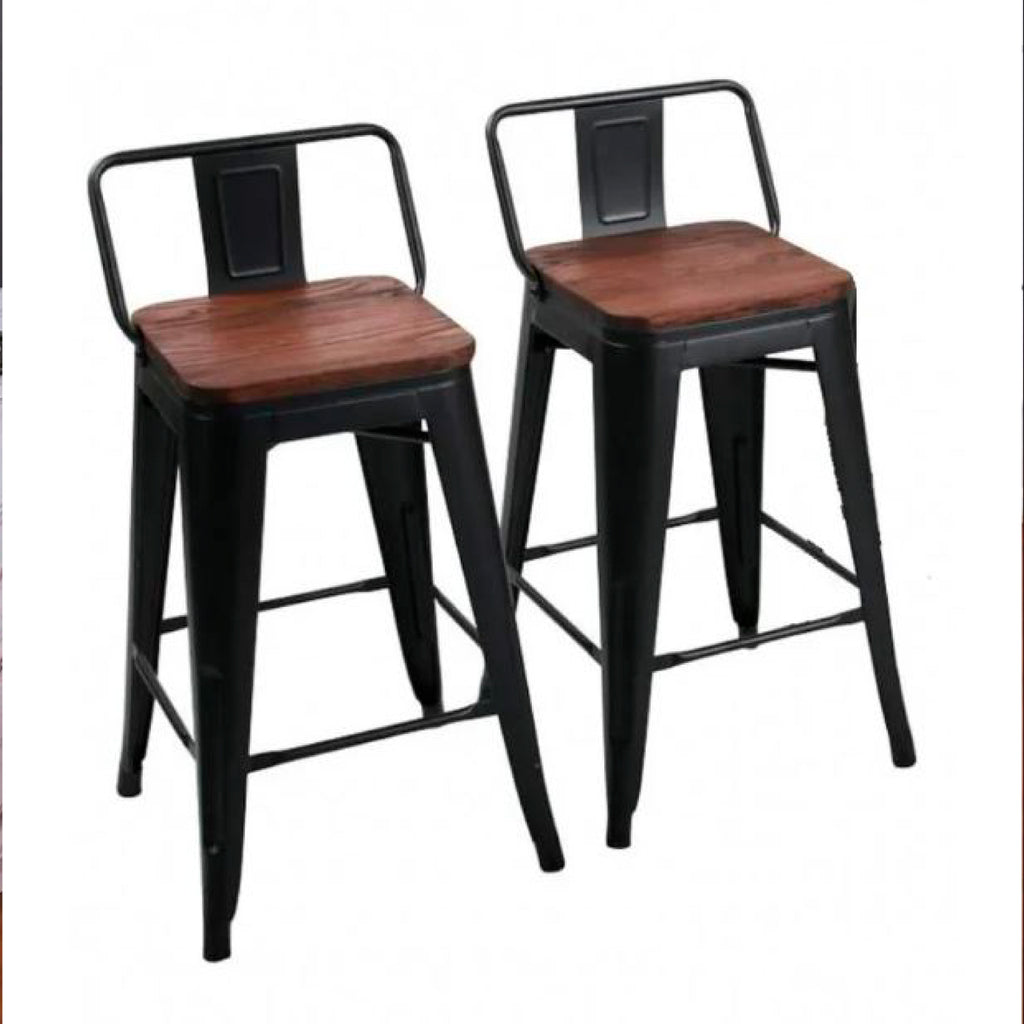 Taburetes Metal de acero - Negro